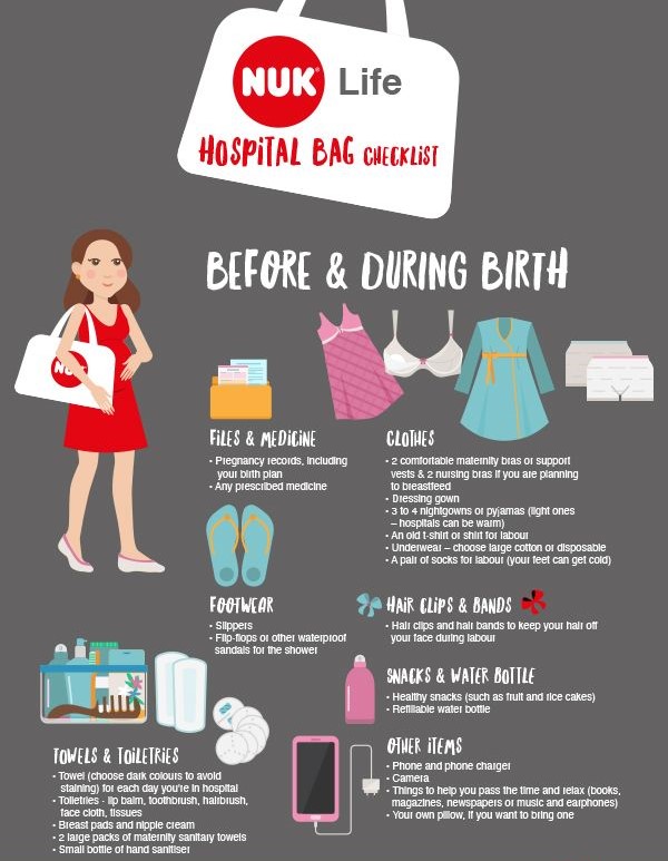 NUK release the ultimate hospital bag checklist
