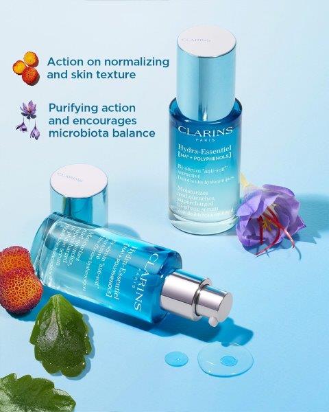 Clarins O2 Clarins iconic products reinvented for advanced 2.0 hydration ...
